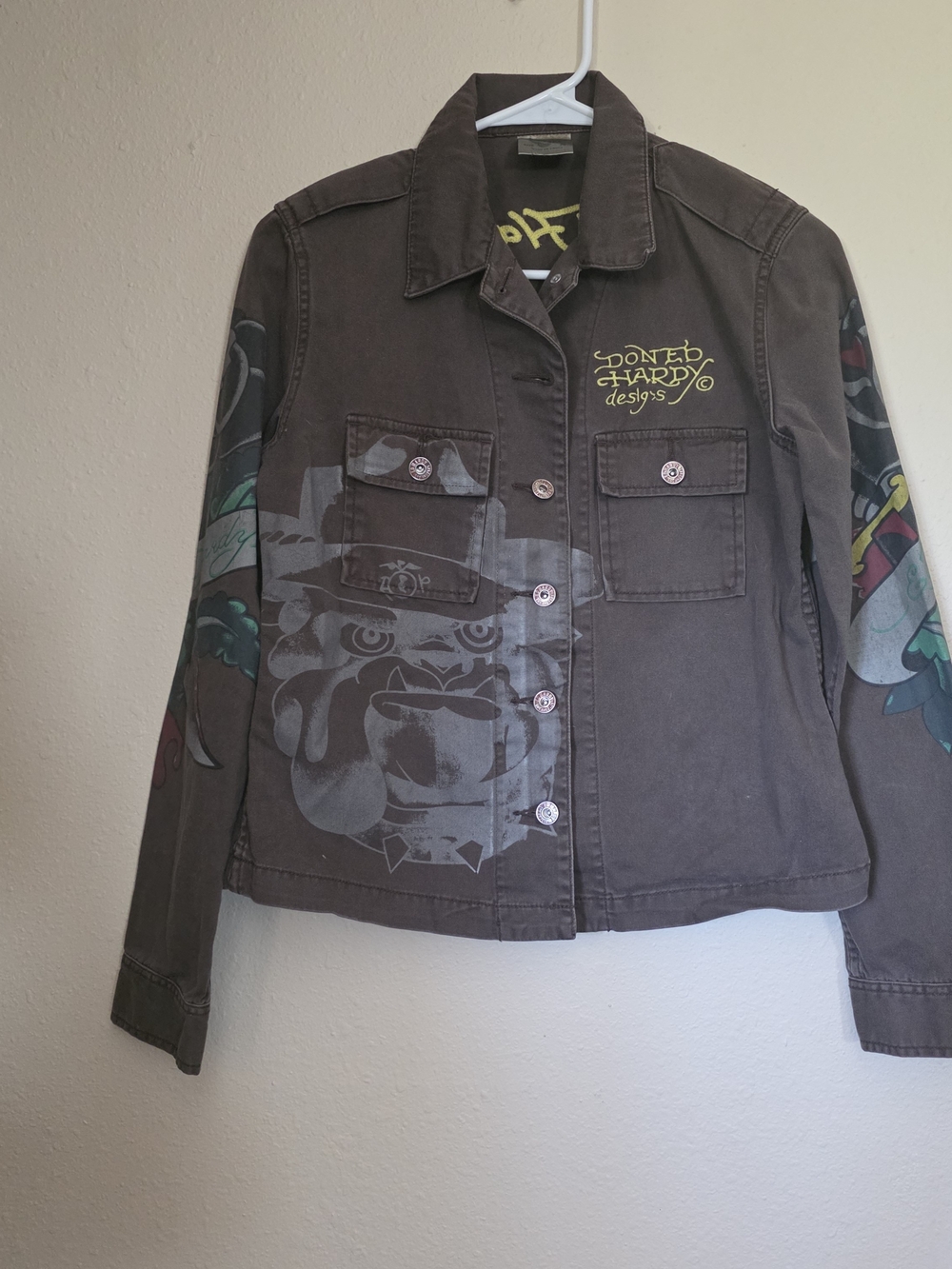Vintage Harley-Davidson Brown Graphic Jean Jacket